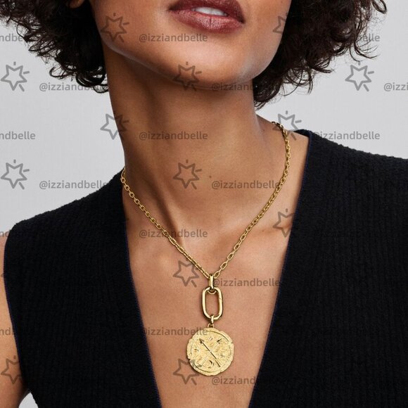 Pandora Crossing Arrows Oversized Medallion Charm - Picture 4 of 5